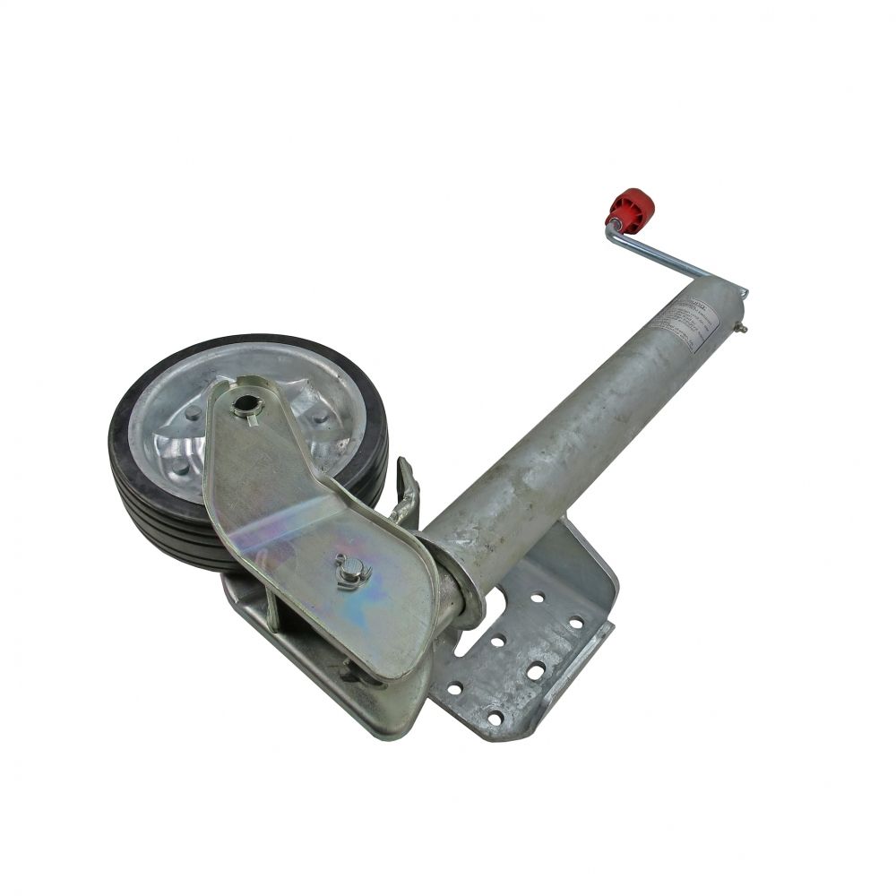 Schwerlast-Stützrad Für Anhänger – 500 Kg, Automatisch, 200x60 Mm, Extra Lang Inkl. Schraubensatz